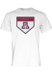 Blue 84 Arizona Wildcats White Boost Baseball Short Sleeve T Shirt