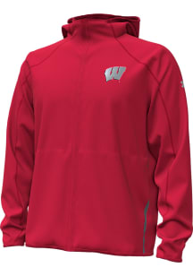 Under Armour Wisconsin Badgers Mens Red Lambeau Field Long Sleeve Full Zip Jacket