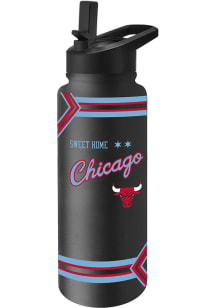 Chicago Bulls Primary 34oz Quencher Stainless Steel Bottle - Black