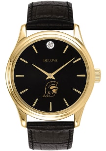 Bulova USC Trojans Leather Mens Watch
