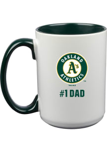 Oakland Athletics Dad 15oz Ceramic Mug - White