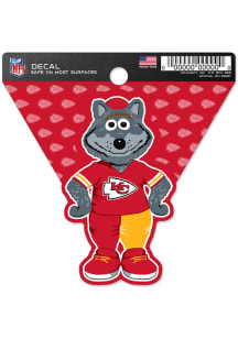 Kansas City Chiefs Mascot Auto Decal - Red