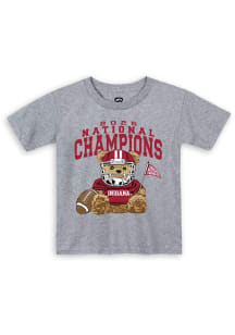 Summit Sportswear Indiana Hoosiers Toddler Grey 2025 College Football National Champions Bear Shor..