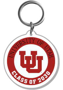 Utah Utes 2030 Acrylic Keychain - Red
