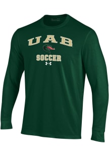 Under Armour UAB Blazers Green Soccer Performance Long Sleeve T Shirt