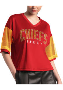 Kansas City Chiefs Womens Anthem Fashion Football Jersey - Red