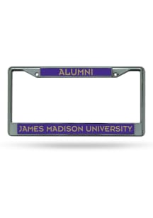 James Madison Dukes Alumni Chrome License Plate Frame - Silver