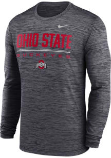 Nike Ohio State Buckeyes Black DriFit Velocity Long Sleeve T-Shirt