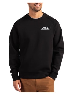 Cutter and Buck ACC Mens Black Roam Long Sleeve Crew Sweatshirt