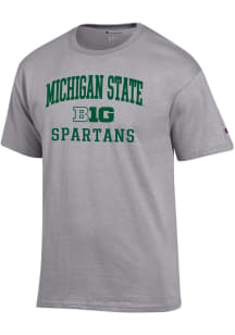 Champion Michigan State Spartans Grey Big Ten Jersey Short Sleeve T Shirt