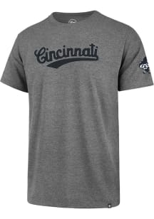 47 Cincinnati Bearcats Grey Franklin Fieldhouse Namesake Short Sleeve Fashion T Shirt