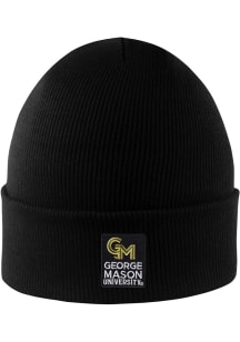 LogoFit George Mason University Black Northpole Cuffed Mens Knit Hat
