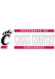 Cincinnati Bearcats 6x2 Cross Country Auto Decal - Red