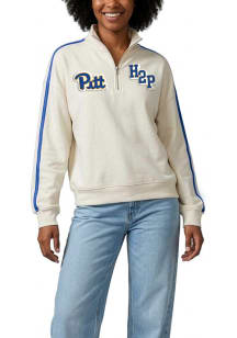 Pitt Panthers Womens White Varsity Qtr Zip