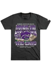 Homefield K-State Wildcats Black Football Bring On The Cats Short Sleeve Fashion T Shirt