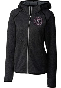 Cutter and Buck Inter Miami CF Womens Charcoal Mainsail Long Sleeve Full Zip Jacket