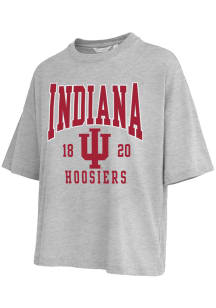 Indiana Hoosiers Womens Grey Boardwalk Short Sleeve T-Shirt