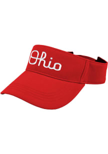 LogoFit Ohio State Buckeyes Mens Red Slice Adjustable Visor