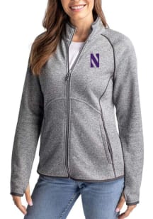 Cutter and Buck Northwestern Wildcats Womens Purple Mainsail Long Sleeve Full Zip Jacket