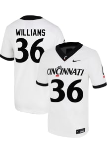 Xavier Williams  Nike Cincinnati Bearcats White Football NIL Football Jersey