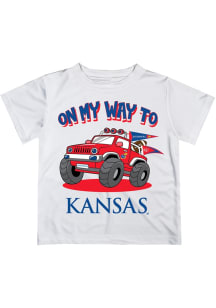 Vive La Fete Kansas Jayhawks Infant On My Way Short Sleeve T-Shirt White