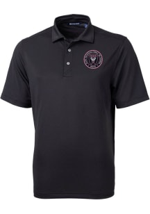 Cutter and Buck Inter Miami CF Mens Black Virtue Eco Pique Short Sleeve Polo