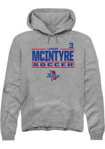 Lauren McIntyre Tulsa Golden Hurricane Mens Graphite NIL Stacked Box Player Hood