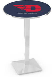 Dayton Flyers Chrome Square Base Pub Table