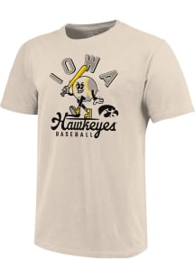 Iowa Hawkeyes Youth Natural Retro Baseball Short Sleeve T-Shirt