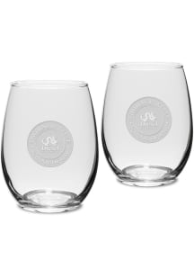 Drexel Dragons Thomas R. Kline School of Law 2 Piece Set 15oz Stemless Wine Glass - White
