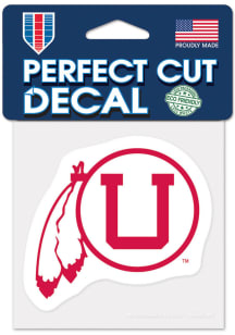 Utah Utes 4x4 Vault Auto Decal - Red
