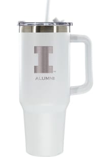 Illinois Fighting Illini Alumni 40oz Stainless Steel Tumbler - White