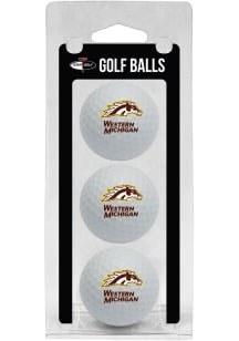 Western Michigan Broncos 3 Pack Golf Balls