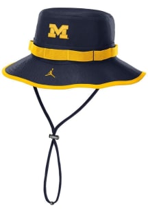 Nike Michigan Wolverines Navy Blue Sideline Gameday Apex Mens Bucket Hat