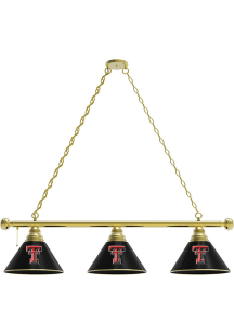Texas Tech Red Raiders 3 Shade Gold Billiard Lamp