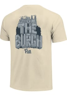 Pitt Panthers Ivory Steel City Type Short Sleeve T Shirt