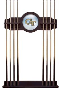 GA Tech Yellow Jackets Solid Wood Cue Rack Pool Table