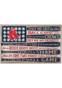 Boston Red Sox Canvas Flag Wall Wall Art -