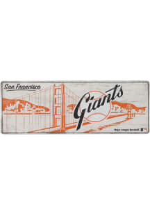 San Francisco Giants Wood Wall Sign - White