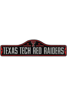 Texas Tech Red Raiders Metal Street Sign - Black