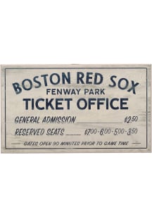 Boston Red Sox Vintage Ticket Office Wall Sign - White