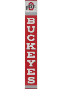 Ohio State Buckeyes Vertical Wood Wall Sign - Red