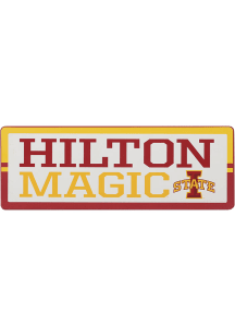 Iowa State Cyclones Hilton Magic Wood Sign - Red