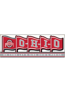 Ohio State Buckeyes Tradition Wood Sign - Red
