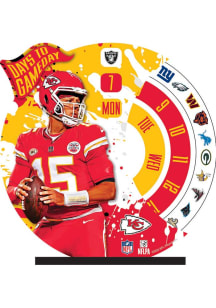 Kansas City Chiefs Patrick Mahomes Countdown Red Desk Accessory