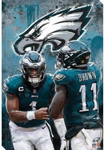 Philadelphia Eagles Canvas Design Wall Art - Midnight Green