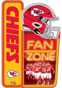 Kansas City Chiefs X-Metal Wall Design Sign - Red