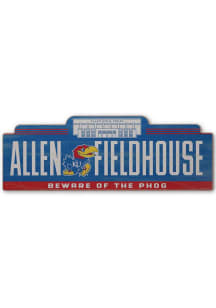 Kansas Jayhawks Allen Fieldhouse Sign - Blue