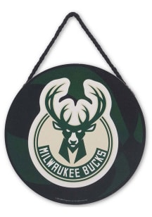 Milwaukee Bucks Circle Sign - Green