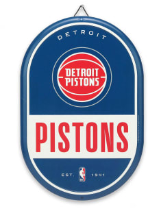 Detroit Pistons Pill Sign - Red
